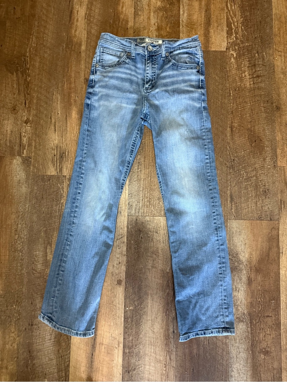 BKE Kids Washed Blue Straight Jeans